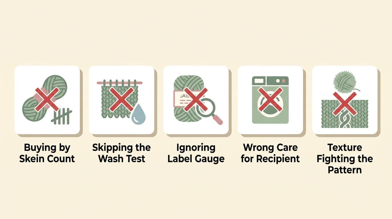 Common yarn substitution mistakes and how to avoid them when swapping yarn